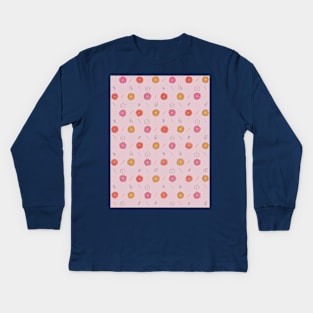 Warm Flowers Kids Long Sleeve T-Shirt